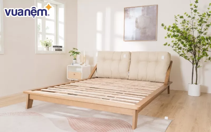 Mẫu giường gỗ sồi Amando mở bán tại Vua Nệm