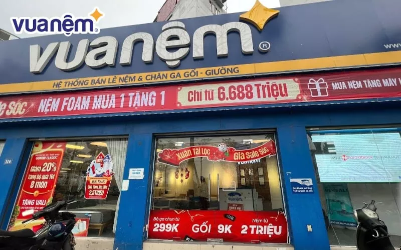 Mua nệm bông ép đa dạng kích thước, đến ngay Vua Nệm