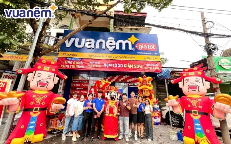 Mua đệm bông ép 1m4 x 2m chính hãng tại Vua Nệm