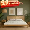 Nệm cao su thiên nhiên Gummi Classic thế hệ mới dày 5/10/15cm