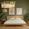 Nệm cao su thiên nhiên Gummi Classic thế hệ mới dày 5/10/15cm