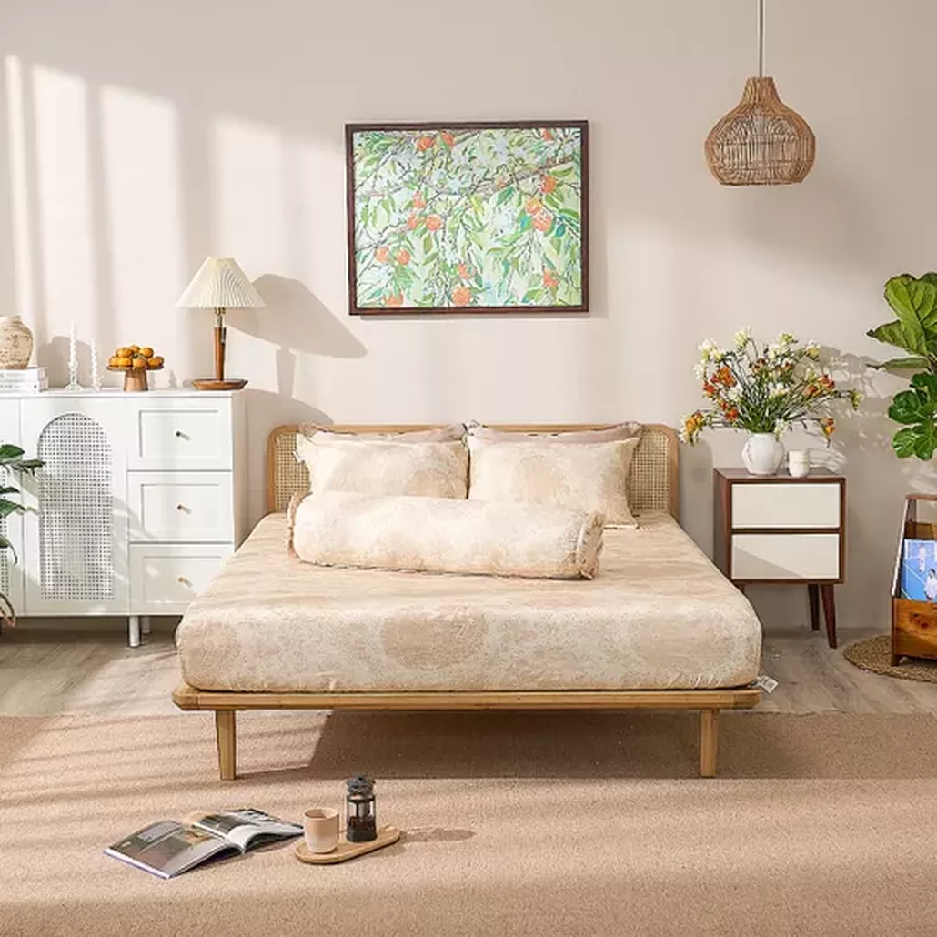 Bộ Ga chun sợi gỗ thiên nhiên Amando Aleena 4 chi tiết - Ảnh 1