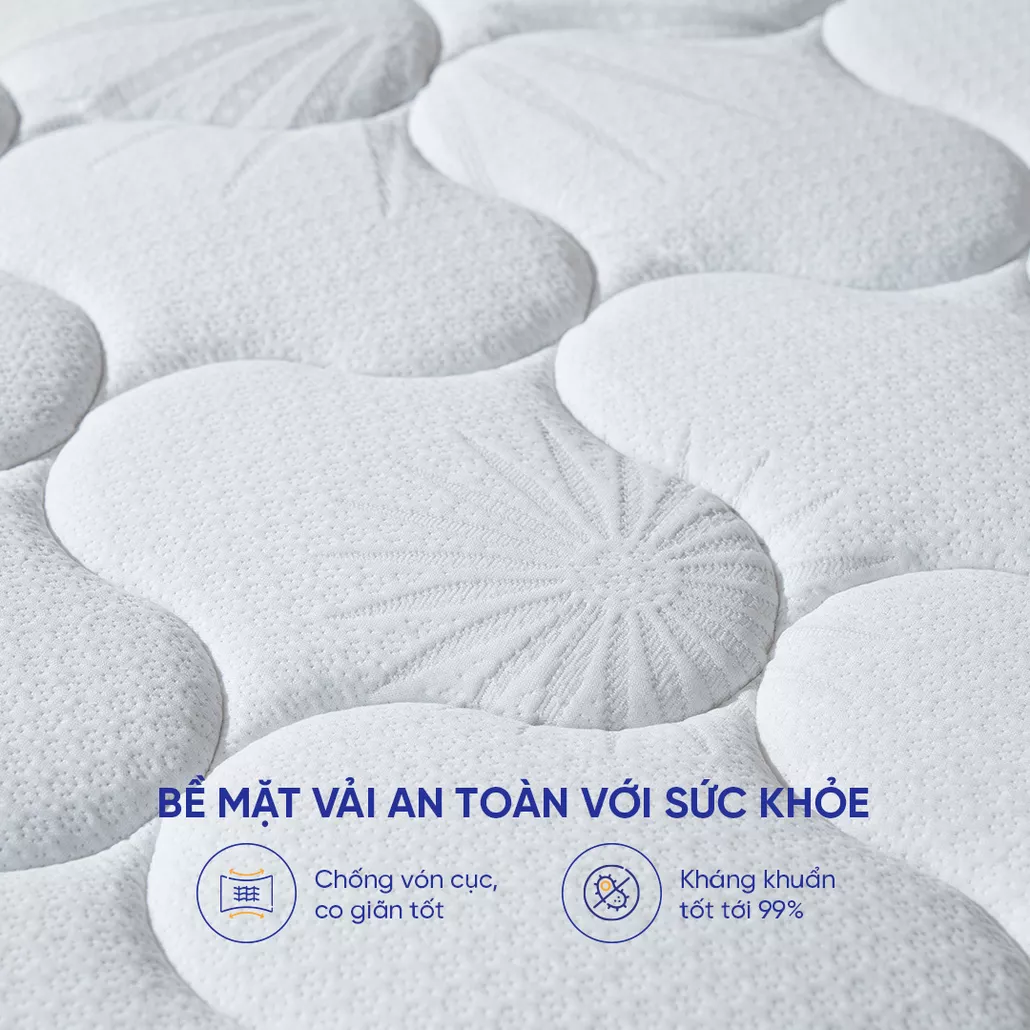 nệm lò xo goodnight magic thông thoáng, nâng đỡ trọn vẹn, đàn hồi cao