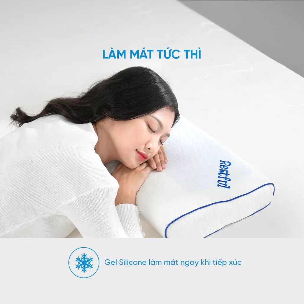 Gối memory foam công thái học giảm đau cổ vai gáy Doona Restful