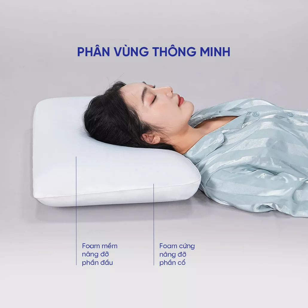 Gối foam điều hòa Comfy Airflow Max nâng đỡ, thoáng khí, mềm mại