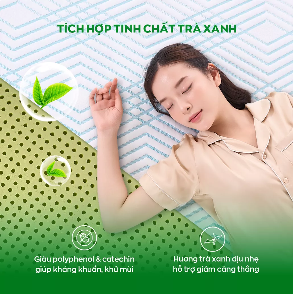 Tích hợp tinh chất trà xanh kháng khuẩn khử mùi