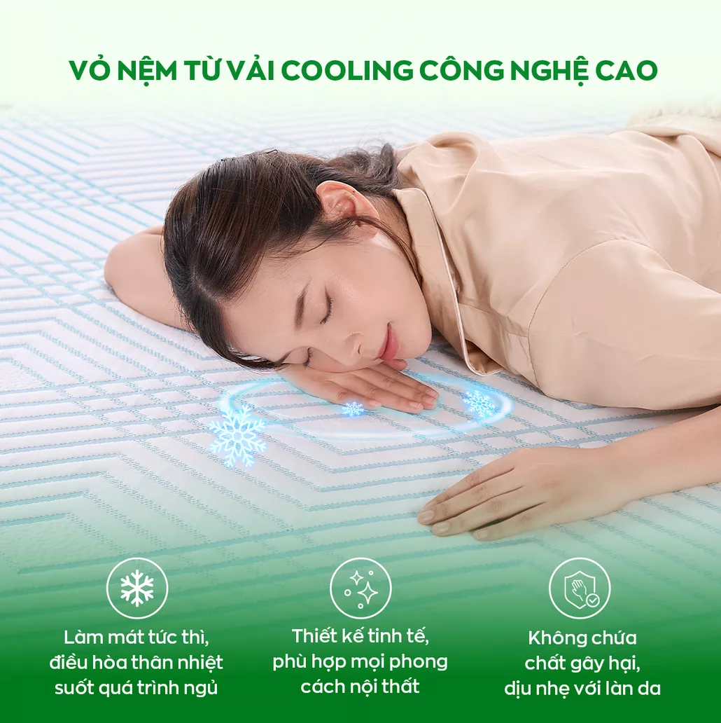 Vỏ áo nệm làm mát tiện ích