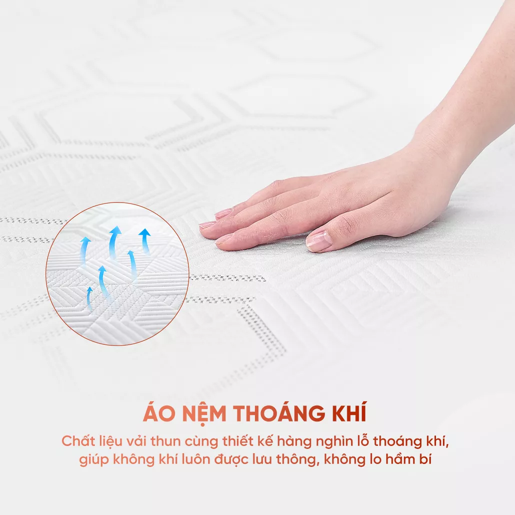 Nệm foam giảm áp lực Goodnight Hachi thoáng mát, kháng khuẩn