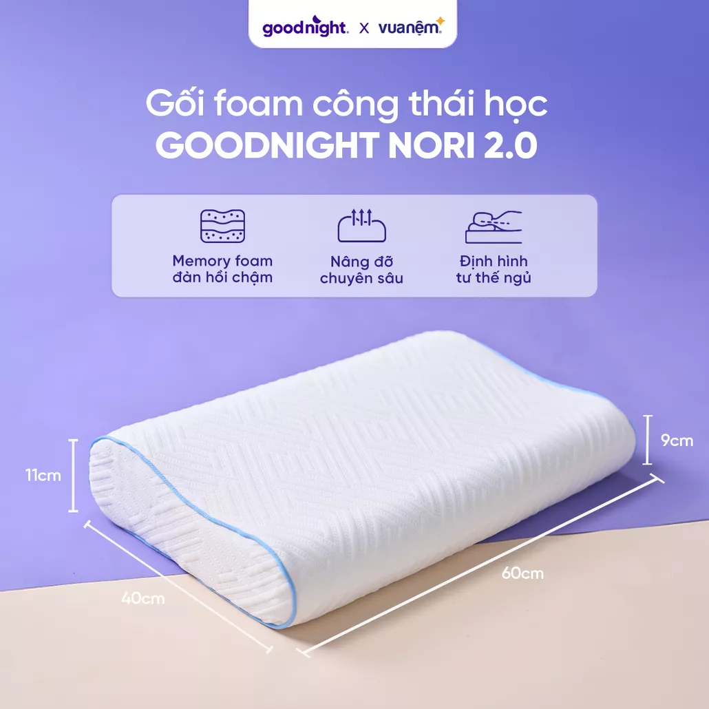 Gối Công Thái Học Nori 2.0 - Nâng niu giấc ngủ của bạn