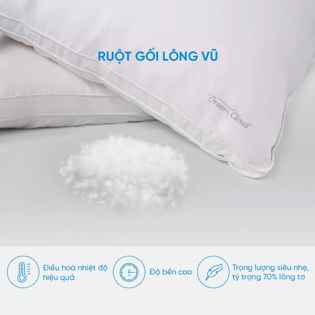 Gối lông vũ cao cấp siêu êm ái Doona Dream Cloud