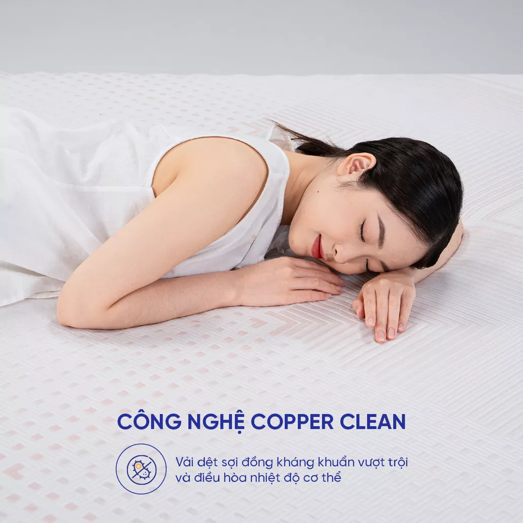 Nệm foam cao cấp tương thích toàn diện Comfy Lux 3.0 làm mát, chống nóng lưng