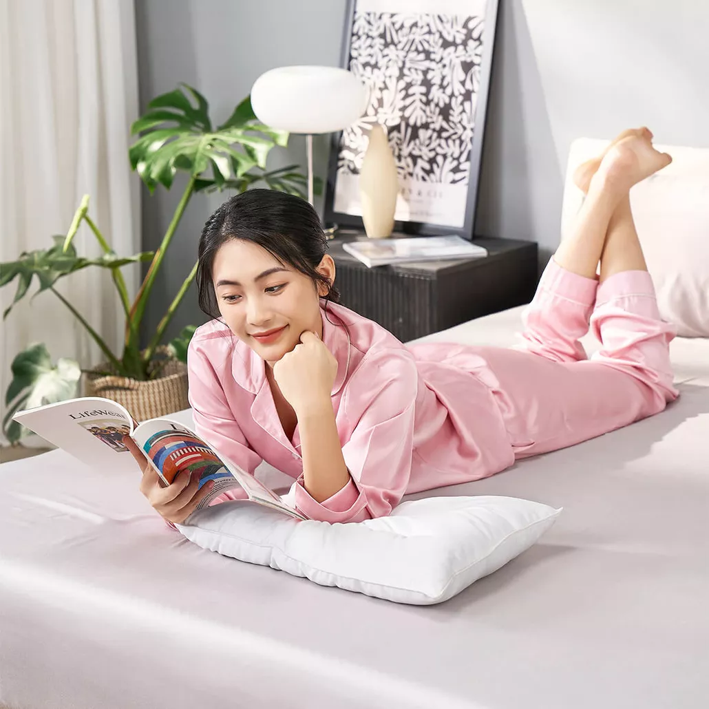 Gối Bông Doona Microfiber êm ái, kháng khuẩn, thoáng khí