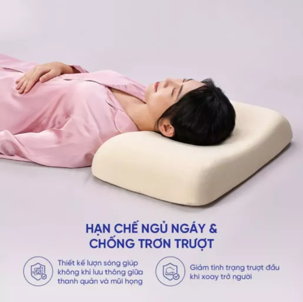 Gối cao su 100% thiên nhiên công thái học Gummi Purin