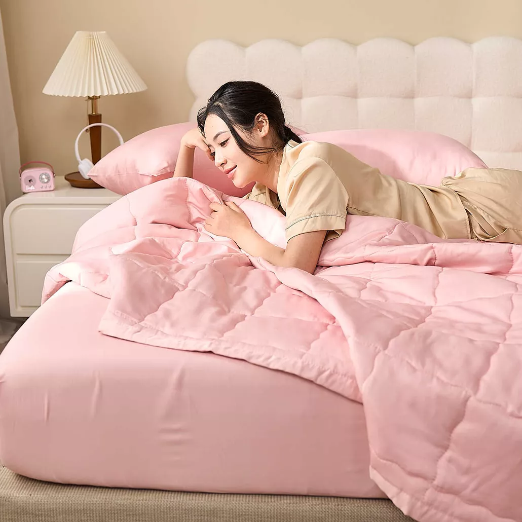 Bộ chăn ga chun tencel cao cấp Goodnight Airsilk