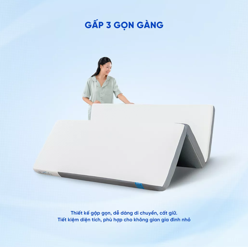 Thiết kế gấp 3 linh hoạt cho không gian sống hiện đại