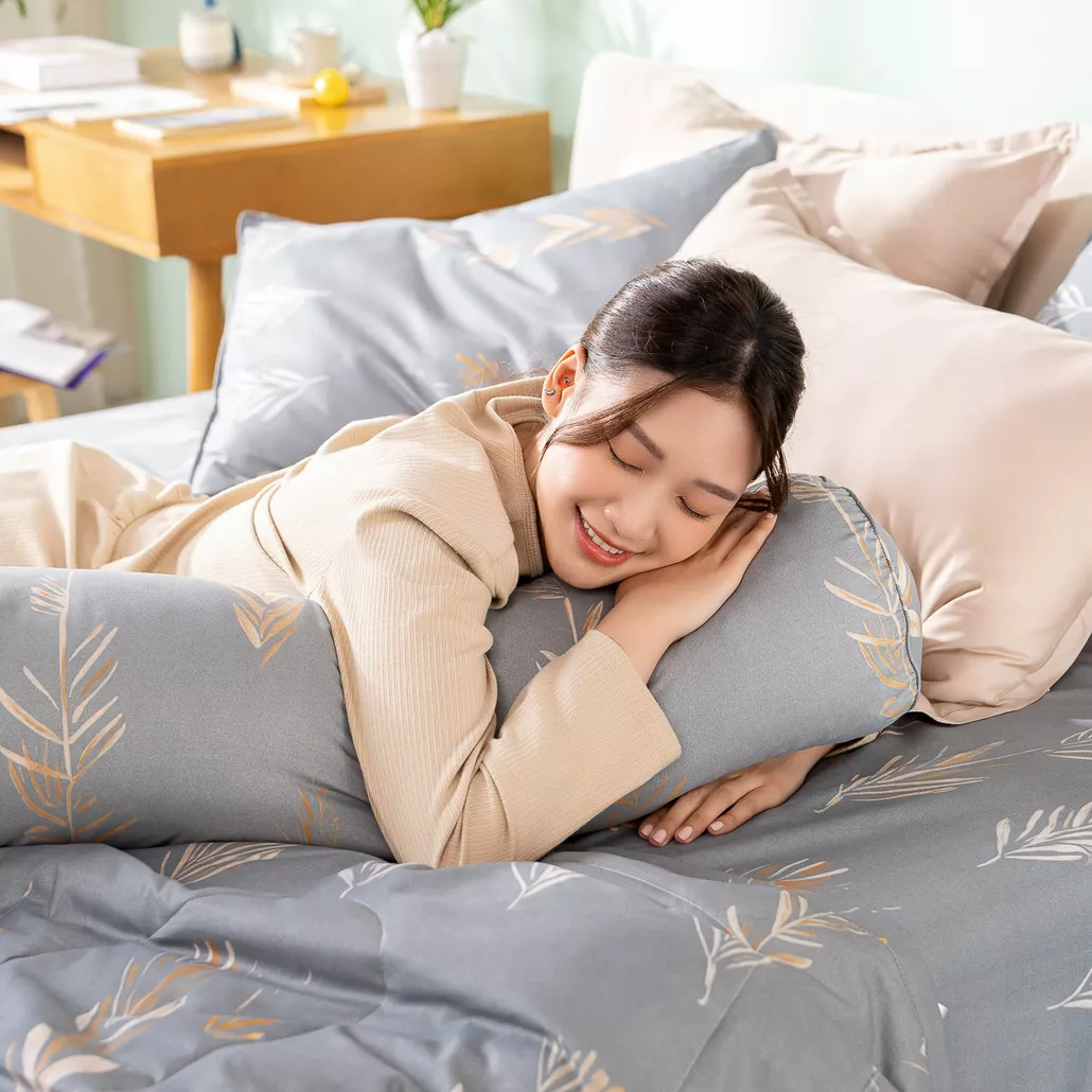 Bộ Ga chun microfiber Amando Ellie họa tiết