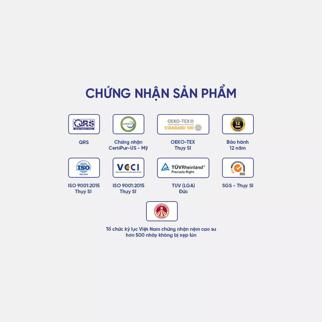 nệm cao su kim cương happy gold thoáng mát, dễ dàng vệ sinh