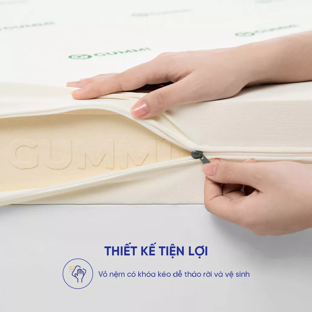 nệm cao su foam giảm đau lưng gummi lite thiết kế tiện lợi