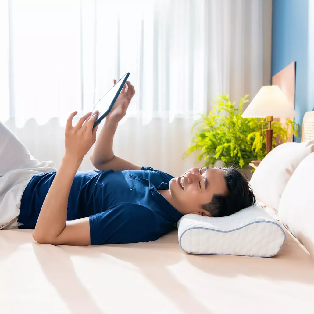 Gối foam lượn sóng nâng đỡ cổ vai gáy Goodnight Nori 1.0