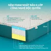 Nệm foam Nhật Bản Aeroflow Fit Plus kháng khuẩn dày 20cm - Ảnh thumb 2