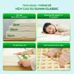 Nệm cao su thiên nhiên Gummi Classic thế hệ mới dày 5/10/15cm - Ảnh thumb 3