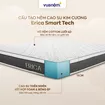 Nệm Kim Cương Erica Smart Tech công nghệ fushion, thành phần foam và cao su tổng hợp - dày 15cm - Ảnh thumb 17