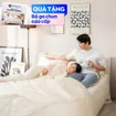 Bộ Chăn ga lụa tencel cao cấp Amando Soulmate 7 chi tiết màu Kem - Ảnh thumb 1