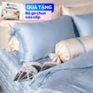Bộ Chăn ga lụa tencel cao cấp Amando Soulmate 7 chi tiết màu Xanh - Ảnh thumb 1