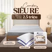 Combo Siêu Rẻ: 1 Đệm Cloud 2.0, 1 bộ Ga chun Aleena, 2 gối Microfiber - Ảnh thumb 1