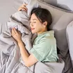 Bộ chăn ga chun Amando Rina 5 chi tiết thông thoáng, mềm mại - Ảnh thumb 12