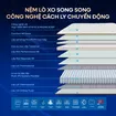 [Mới - Độc quyền] Nệm lò xo song song công nghệ cách ly chuyển động Dunlopillo de.Stress Energy - Ảnh thumb 3
