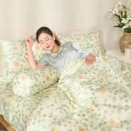 Bộ ga chun Lụa tencel cao cấp Amando Bliss 4 chi tiết