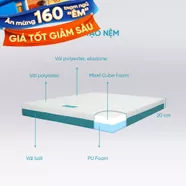 Nệm foam Nhật Bản Aeroflow Wave massage toàn diện dày 20cm
