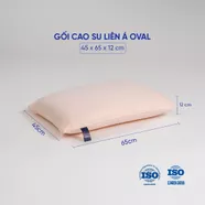 Gối Cao Su Liên Á Oval đàn hồi cao