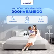 Bảo vệ nệm Doona Bamboo chống bụi bẩn, thoáng khí