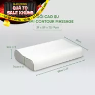 Gối cao su Gummi Contour Massage 100% thiên nhiên công thái học
