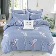 Bộ Ga chun vỏ chăn AMD Lily họa tiết 5 chi tiết