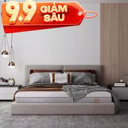 Nệm foam Comfy Lux 2.0 cao cấp kháng khuẩn kép dày 22cm