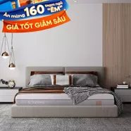 Nệm foam Comfy Lux 2.0 cao cấp kháng khuẩn kép dày 22cm