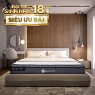 Nệm lò xo túi độc lập Amando Elite Plus giảm tiếng ồn dày 25cm