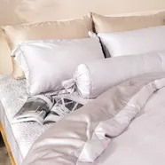 Bộ chăn ga phủ chần Lụa Tencel cao cấp Amando Élan 5 chi tiết TC001