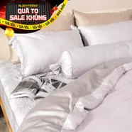 Bộ chăn ga phủ chần Lụa Tencel cao cấp Amando Élan 5 chi tiết TC001