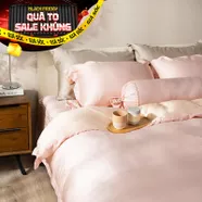 Bộ chăn ga phủ chần Lụa Tencel cao cấp Amando Élan 5 chi tiết TC002