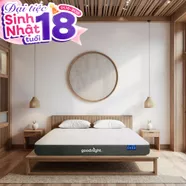 Nệm foam Goodnight Massage 2.0 (Hachi) giảm áp lực dày 15cm