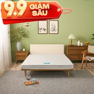 Nệm bông ép cao cấp Wonjun Pure Premium nâng đỡ vững chắc dày 12cm gấp 2