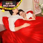 Bộ chăn ga Amando Love ấm áp, sang trọng