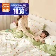 Bộ ga chun vỏ chăn Goodnight Bamboo mềm mại, điều hòa thân nhiệt