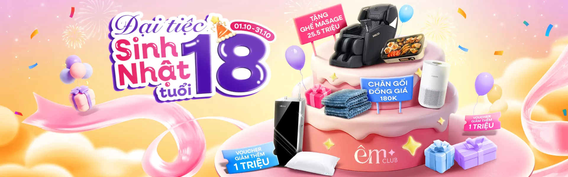 Mừng sinh nhật Vua Nệm 18 tuổi