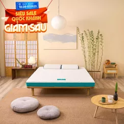Nệm foam Nhật Bản Aeroflow Standard nâng đỡ cơ thể dày 12cm