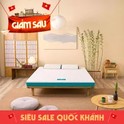 Nệm foam Nhật Bản Aeroflow Standard nâng đỡ cơ thể dày 12cm